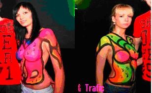 Bodypainting UV barvami